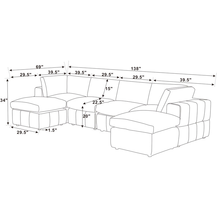 Wayfair kadence deals sectional